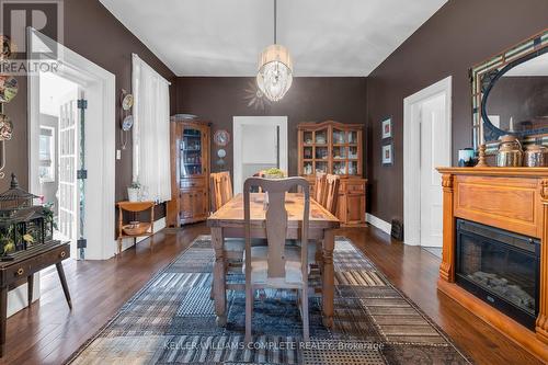 155 Bishopsgate Road, Brant, ON - Indoor Photo Showing Dining Room With Fireplace