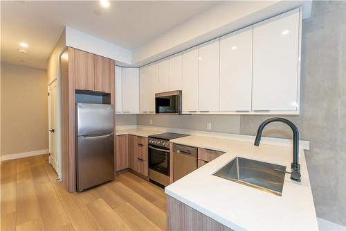 169 James Street S|Unit #204, Hamilton, ON - Indoor Photo Showing Kitchen With Stainless Steel Kitchen With Upgraded Kitchen