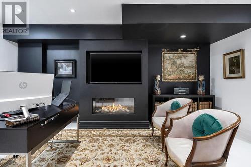 42 Berryman Street, Toronto, ON - Indoor Photo Showing Living Room With Fireplace