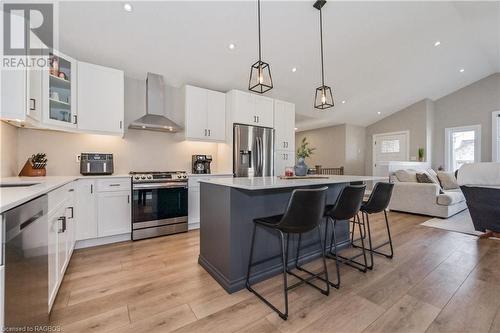 100 Ronnies Way, Mount Forest, ON - Indoor Photo Showing Kitchen With Upgraded Kitchen