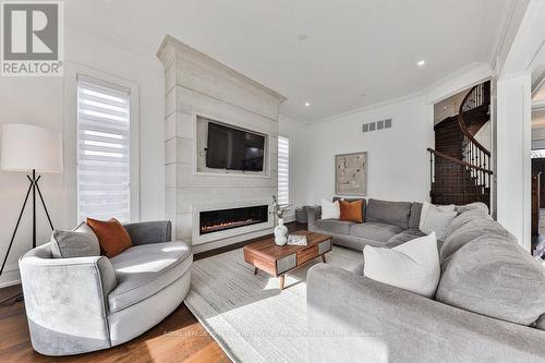 2554 Liruma Rd, Mississauga, ON - Indoor Photo Showing Living Room With Fireplace