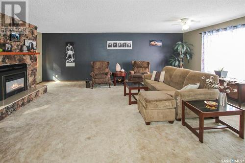 North # 4 Acreage, Saskatchewan Landing Rm No.167, SK - Indoor Photo Showing Living Room With Fireplace