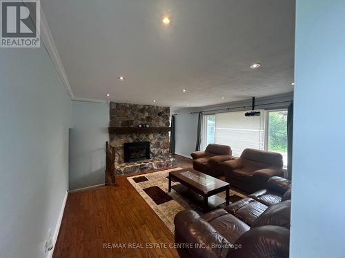 4 Wareham Drive, Mississauga, ON - Indoor Photo Showing Living Room With Fireplace