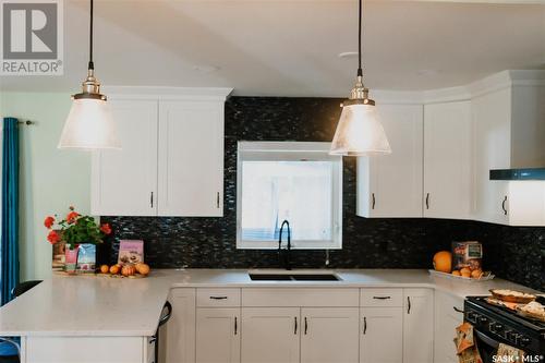 10 Barnes Crescent, Humboldt, SK - Indoor Photo Showing Kitchen With Double Sink