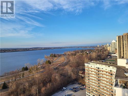 YOUR DOWNRIVER LIVING ROOM VIEW.  ONE OF THE BEST - 1081 Ambleside Drive Unit#1902, Ottawa, ON - Outdoor With Body Of Water With View