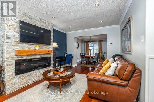 1342 Roylen Rd, Oakville, ON - Indoor Photo Showing Living Room With Fireplace