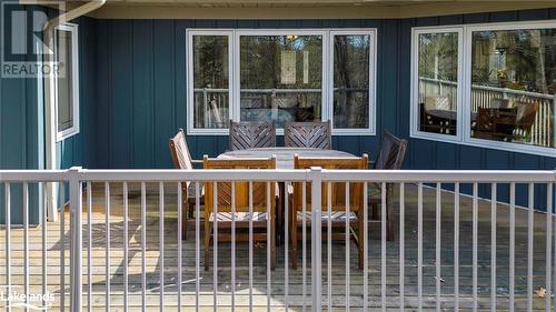 Deck overlooking the forest and water - 82 Louisa Street, Parry Sound, ON - Outdoor With Deck Patio Veranda With Exterior