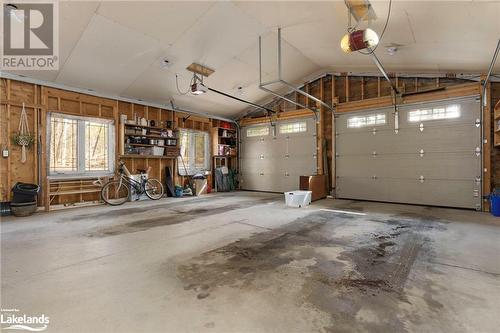 Attached Double Garage - 82 Louisa Street, Parry Sound, ON - Indoor Photo Showing Garage