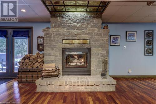 193416 Sideroad 30 Ndr, West Grey, ON - Indoor Photo Showing Living Room With Fireplace