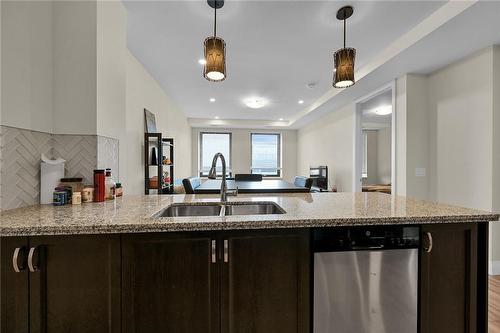 118 King Street E|Unit #420, Hamilton, ON - Indoor Photo Showing Kitchen With Double Sink With Upgraded Kitchen