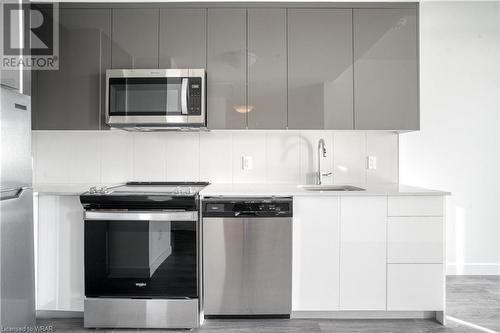 60 Frederick Street Unit# 3812, Kitchener, ON - Indoor Photo Showing Kitchen With Upgraded Kitchen