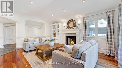 72 Delong Drive, Ottawa, ON - Indoor Photo Showing Living Room With Fireplace