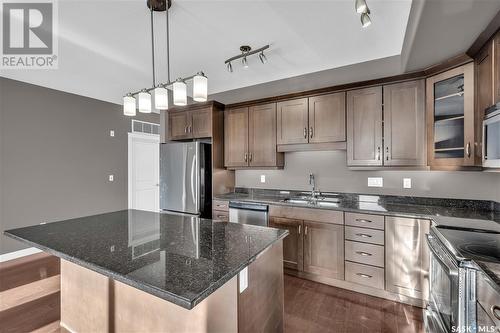 308 405 Cartwright Street, Saskatoon, SK - Indoor Photo Showing Kitchen With Upgraded Kitchen