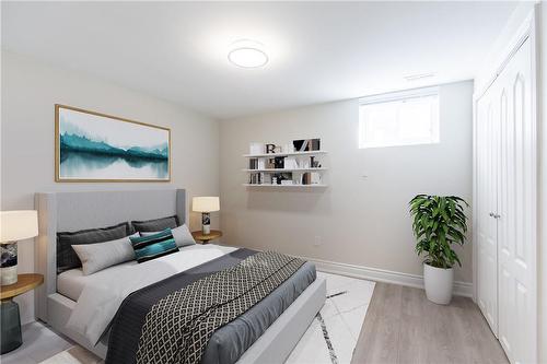 VIRTUALLY STAGED - 196 Upper Paradise Road|Unit #2, Hamilton, ON - Indoor Photo Showing Bedroom