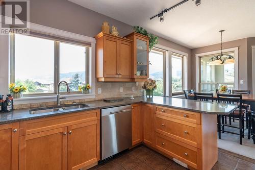 553 Mt. Ida Drive, Coldstream, BC - Indoor Photo Showing Kitchen With Double Sink
