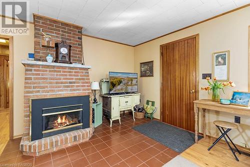 312188 Highway 6, West Grey, ON - Indoor With Fireplace