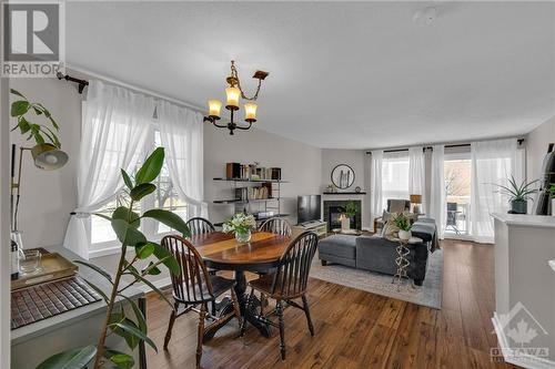 840 Longfields Drive, Nepean, ON - Indoor Photo Showing Dining Room With Fireplace
