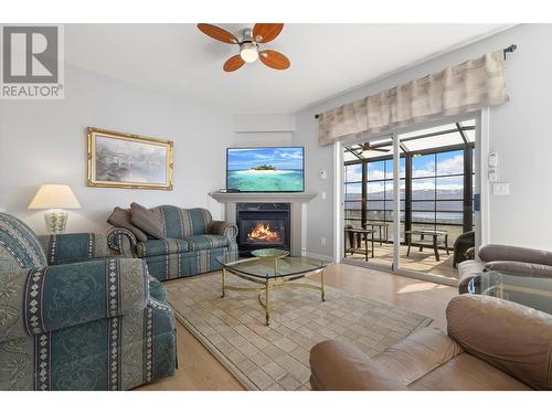 2553 Wild Horse Drive, West Kelowna, BC - Indoor Photo Showing Living Room With Fireplace