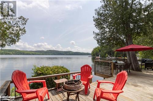 Walkout To The Deck View 1 - 6034 Haliburton Lake Road, Haliburton, ON - Outdoor With Body Of Water With Deck Patio Veranda With View