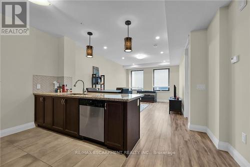 #420 -118 King St E, Hamilton, ON - Indoor Photo Showing Kitchen With Upgraded Kitchen