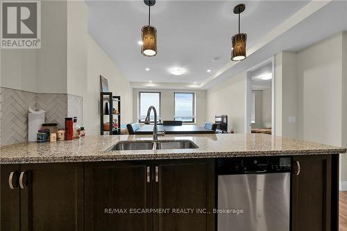#420 -118 King St E, Hamilton, ON - Indoor Photo Showing Kitchen With Double Sink With Upgraded Kitchen