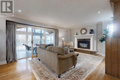 57 Anstead Cres, Ajax, ON - Indoor Photo Showing Living Room With Fireplace