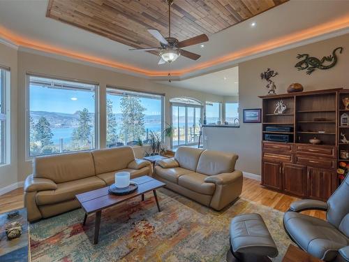 2460 Naramata Road, Naramata, BC - Indoor Photo Showing Living Room With Fireplace