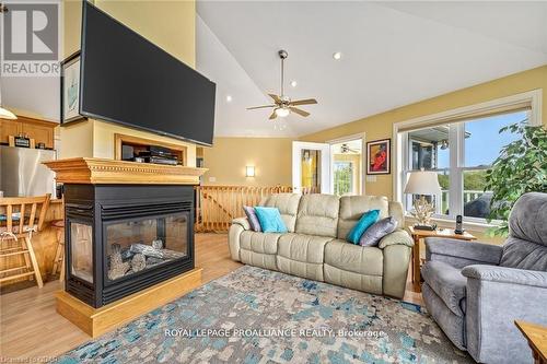 66 Storms Road, Prince Edward County, ON - Indoor Photo Showing Living Room With Fireplace