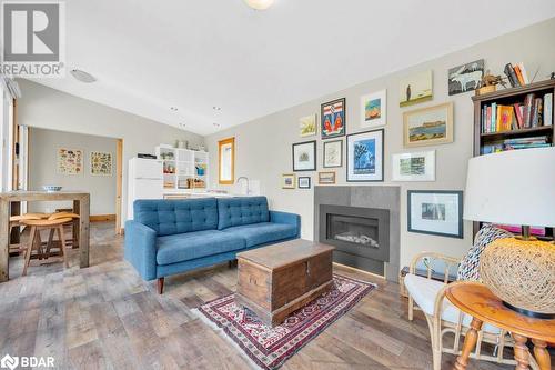 1008B Gordie Lane, Ompah, ON - Indoor Photo Showing Living Room With Fireplace