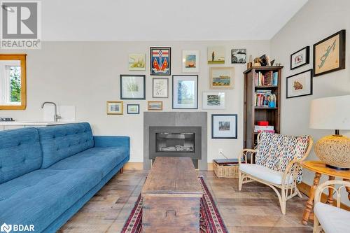 1008B Gordie Lane, Ompah, ON - Indoor Photo Showing Living Room With Fireplace