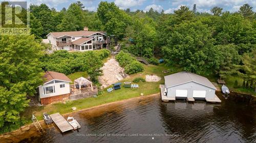 490 Crooked Bay Road, Georgian Bay, ON - Outdoor With Body Of Water With Deck Patio Veranda