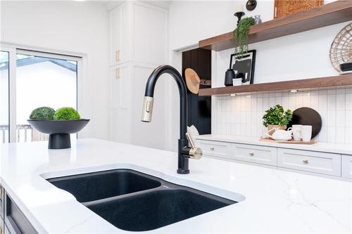 295 Campbell Street, Winnipeg, MB - Indoor Photo Showing Kitchen With Double Sink