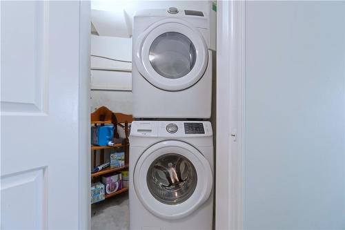 Laundry Room + Storage - 30 Harrisford Street|Unit #1001, Hamilton, ON - Indoor Photo Showing Laundry Room