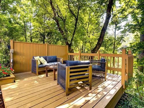 Backyard - 82  - 82B Rue Des Sulpiciens, L'Épiphanie, QC - Outdoor With Deck Patio Veranda