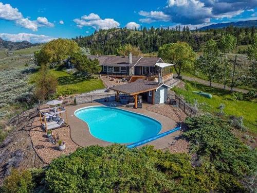 5657 Beaton Road, Kamloops, BC - Outdoor With In Ground Pool With Deck Patio Veranda With View