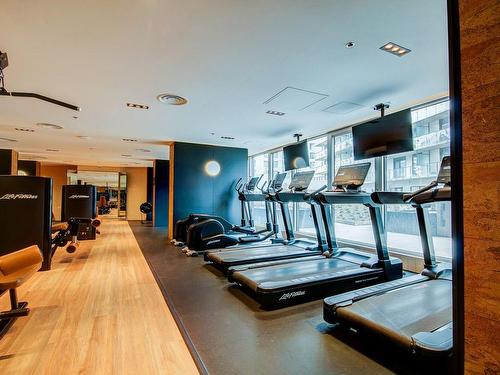 Exercise room - 509-101 Rue Peel, Montréal (Le Sud-Ouest), QC - Indoor Photo Showing Gym Room