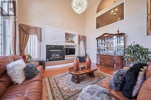 47 Vineyard Avenue, Whitby, ON - Indoor Photo Showing Living Room With Fireplace