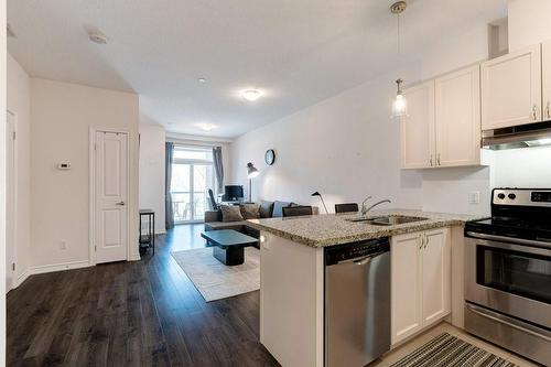 95 Wilson Street W|Unit #204, Ancaster, ON - Indoor Photo Showing Kitchen With Double Sink With Upgraded Kitchen