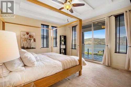 3211 Pinot Noir Place, West Kelowna, BC - Indoor Photo Showing Bedroom With Body Of Water
