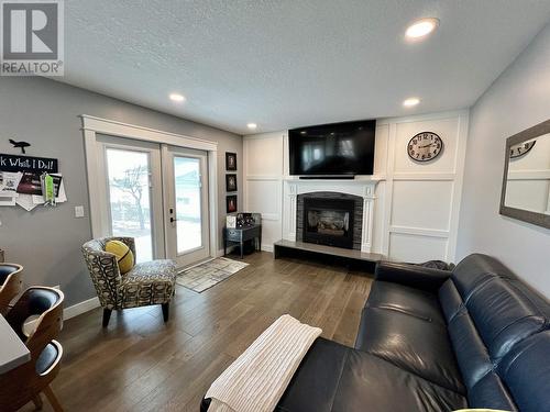 3484 Hospital Road, Vanderhoof, BC - Indoor Photo Showing Living Room With Fireplace