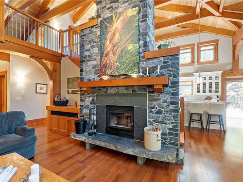 2589 La Selva Pl, Nanoose Bay, BC - Indoor Photo Showing Living Room With Fireplace