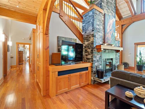 2589 La Selva Pl, Nanoose Bay, BC - Indoor Photo Showing Other Room With Fireplace