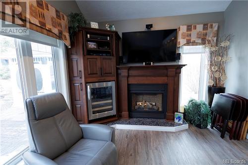 304 Portage Road, Grand Falls, NB - Indoor Photo Showing Living Room With Fireplace