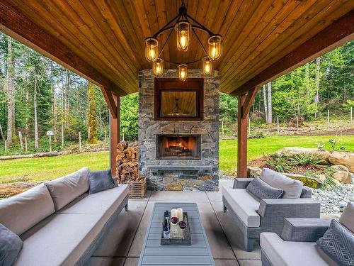 4962 Aho Rd, Ladysmith, BC - Outdoor With Fireplace With Deck Patio Veranda