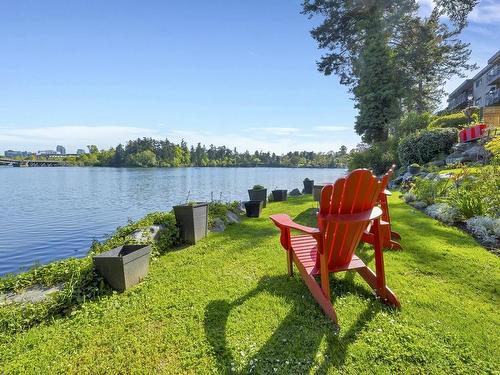 601-145 Gorge Rd East, Victoria, BC - Outdoor With Body Of Water With View