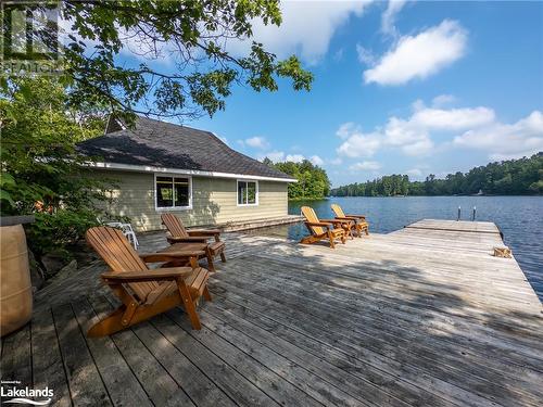 boathouse - 1078A Lake Joseph Road, Seguin, ON - Outdoor With Body Of Water With Deck Patio Veranda