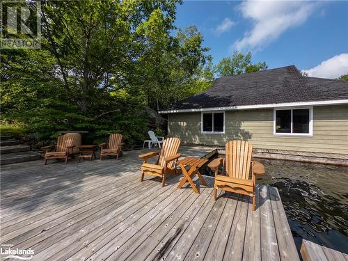 1078A Lake Joseph Road, Seguin, ON - Outdoor With Deck Patio Veranda With Exterior