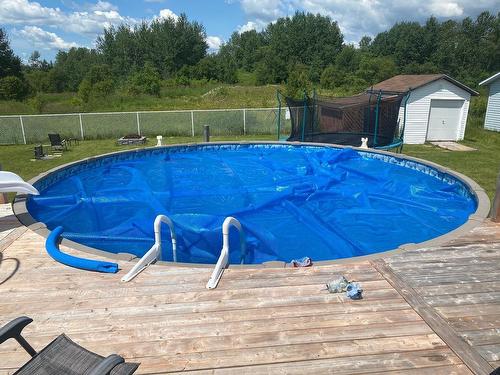 Piscine - 224 Av. Pierre-Larivière, Rouyn-Noranda, QC - Outdoor With Above Ground Pool With Backyard