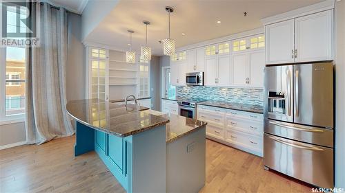 302 1715 Badham Boulevard, Regina, SK - Indoor Photo Showing Kitchen With Upgraded Kitchen