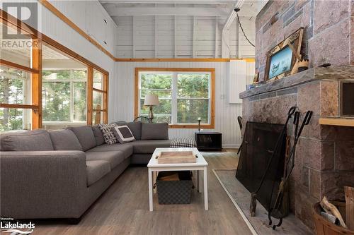 1213 Innisfree Road Unit# Lot 2, Port Carling, ON - Indoor Photo Showing Living Room With Fireplace